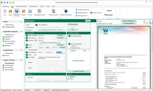 Blick in das Programm E-Rechnung von Weise (Screenshot)