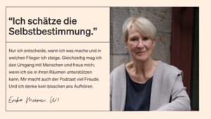 Nach Jahren im Angestelltenverhältnis entschied sich Erika dazu, selbstbestimmt zu leben – und machte sich, anstatt kürzerzutreten, als Wohnberaterin selbstständig