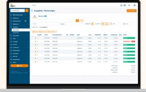 Blick in das E-Rechnungs-Programm von Billit (Screenshot)