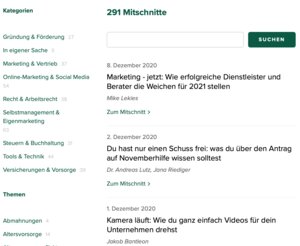 Die neue Mitschnitt-Bibliothek hilft dir, die für dich spannendsten Telkos zu entdecken