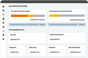 Blick in das Programm Sage Active (Screenshot)