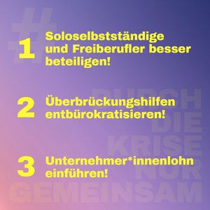 Banner #DurchDieKriseNurGemeinsam