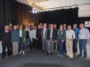 Gruppenfoto mit Verbandsvertretern, Fotograf: Jan-Peter Wahlmann