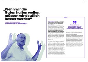 Für den Freelancer-Kompass wurde auch VGSD-Vorstand Andreas Lutz interviewt