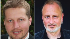 Dany Rau (rechts) und Anwalt Michael Augustin kämpfen um Gerechtigkeit, was Entschädigungen aufgrund des Beschäftigungsverbots während der Pandemie betrifft.