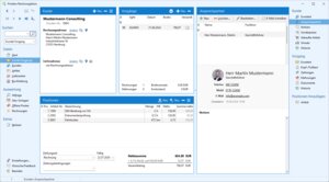 Prodaro Rechnungsbüro: Stammdaten und Vorgänge rund um einen Kunden