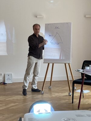 Peter Lüder am Flipchart