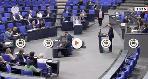 Zu Beginn der Debatte im Bundestag