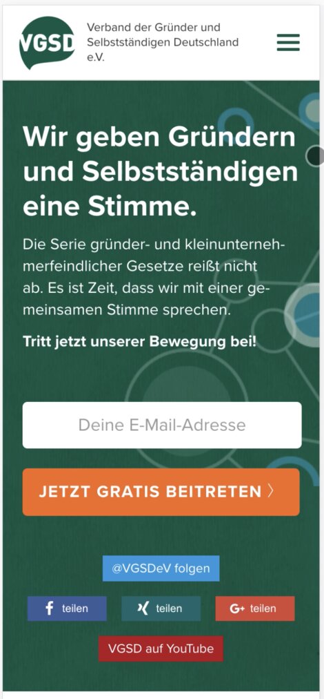 Bitte Bild anklicken, um Screencast der künftigen "responsive Website" anzusehen