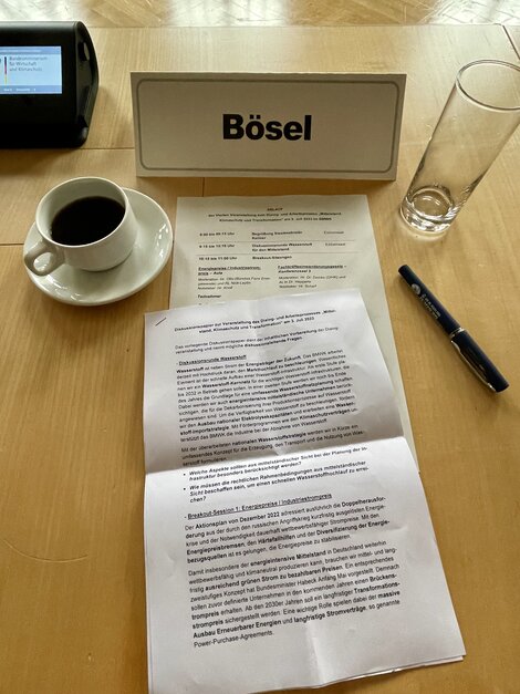 Lars Bösel nahm beim Dialogprozess "Mittelstand, Klimaschutz und Transformation" im BMWK am 3. Juli 2023 am Workshop zum Bürokratieabbau teil