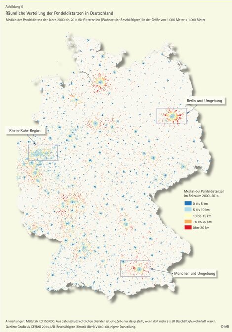 Wo müssen Beschäftigte am weitesten pendeln?