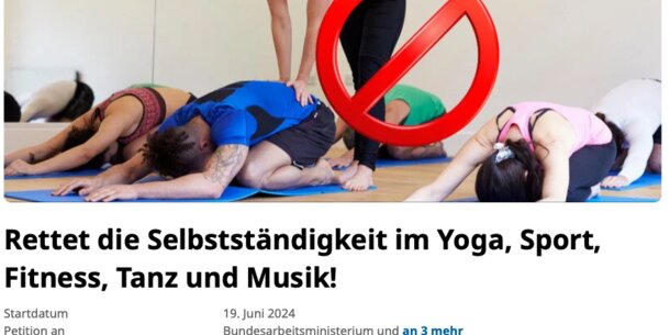 Yoga-Petition im Endspurt über 50.000 Unterschriften: Vielen Dank für eure Unterstützung!