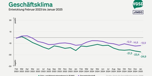 Jimdo-ifo-Index für Januar 2025: Dramatische Lage der Selbstständigen – "Das Haus steht in Flammen"