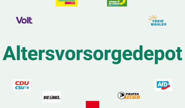 Wahlprüfsteine zur Bundestagswahl Nr. 2: Das sagen die Parteien zum Thema "Altersvorsorgedepot"