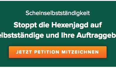 Neues aus der Arbeitsgruppe “Scheinse":  Petition jetzt schon bei fast 1.400 Mitzeichnungen