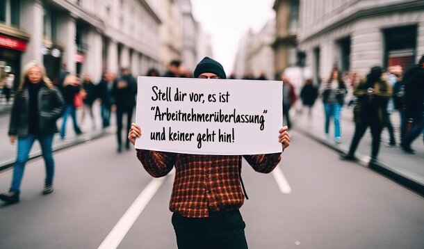 Erfolgreiche Aktion auf LinkedIn: "Stell dir vor, es ist 'Arbeitnehmerüberlassung' und keiner geht hin!"