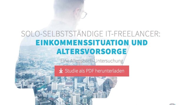 Allensbach-Studie widerlegt den Mythos von Altersarmut bei solo-selbstständigen IT-Freelancern