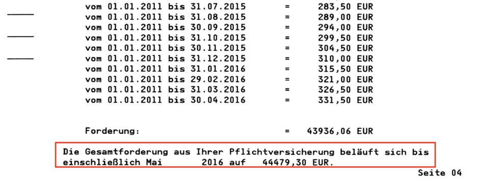 Ausschnitt aus der Mahnung der DRV vom Mai 2016. Der vollständige Brief ist im Text verlinkt.