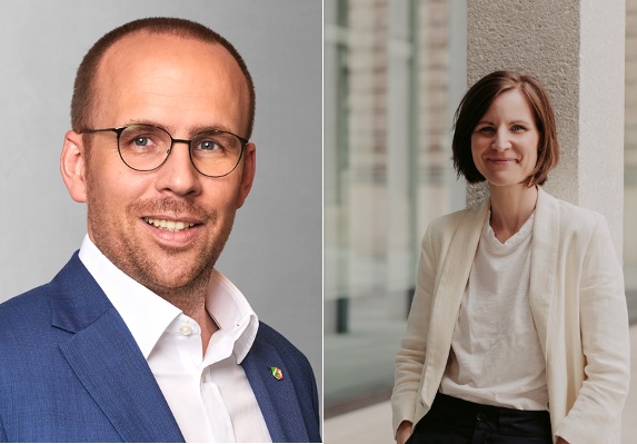 VGSD Leiter Politik Jörn Freynick und Cathi Bruns