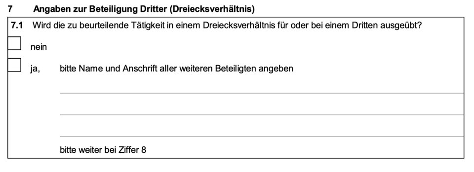 Formular V0027: neue Neugier nach Namen